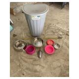 Purina Chicken Cow Chow in trash can with all