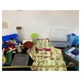 Chip clips, aprons, corn on the cob trays, egg