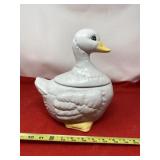 Goose cookie jar.