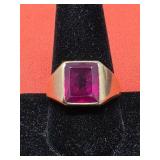 18k Yellow Gold Ring  Size 11 6.65g