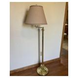 Golden side table lamp
