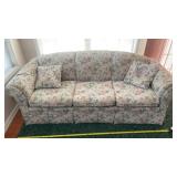 Bradley design Three cushion couch, floral cloth