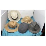 Menï¿½s straw hats size large a wool DORFMAN