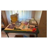 Hymnals, books, CDï¿½s, devotionals, filing cabinet