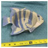 Glazed pottery, fish, dipping bowl
