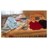 Vintage Baby clothes, baby blankets, toddler