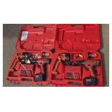 2 Milwaukee 1/2 Drill/Driver Work Batteries Do Not