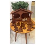 Wooden nativity
