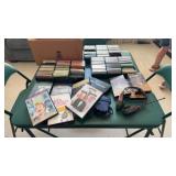 DVDs cassettes am fm radio