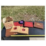 Religious and all records on table.