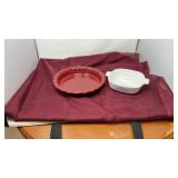 Paula Deen pie plate corning ware dish