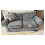 Flex Steel 2-cushion two seat cloth couch with