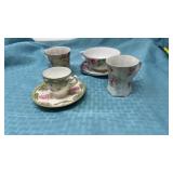 Prussia. Tea cup and saucer- crack inside, misc