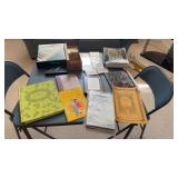 Music song books cassette tapes VHS keyboad