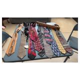 Tie rack and mens ties