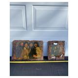 The Oak Ridge Boys wood hanging pictures.