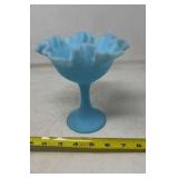 Fenton art glass compote or candy dish