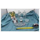 Decorative glass angel candle holders