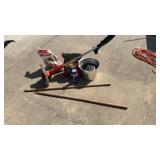 Electric tar remover Weed eater seed and feed lawn