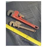 Pipe Wrenches 8 and 10 inch
