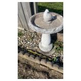 Concrete birdbath