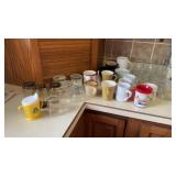 Coffee clips, goblets, St. Louis, Cardinal coffee