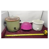 Two crockpots a George Foreman