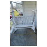 Porch swing on stand