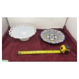 Sign hand painted serving bowl, anchor Hocking