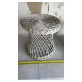 Wicker end table