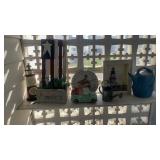 Outdoor decor, thermometers barometer, American