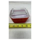 Pyrex Red refrigerator bowl number 501