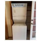 Whirlpool stacked washer and dryer works.