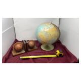 World globe with world, Globe book Ins