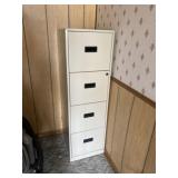 4 drawer filing cabinet.