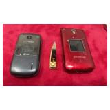 Flip phone Verizon and jitterbug with gold toe