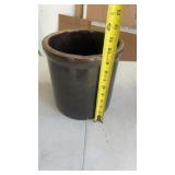 Brown glazed crock