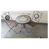 Garden Bristow set metal and tile top