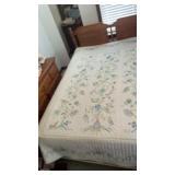 Crosstitch homemade quilt 75 x 90