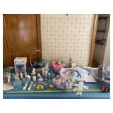 Easter 7 piece bunny lighted tree set , plastic