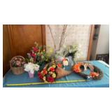 Artificial decor, wreaths vases, and more