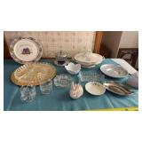 Vintage and painted bowl with lid clear