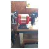 Bench grinder three-quarter HP wheel six 31,000 ,