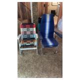 Fold up lounge, chairs, chairs, rocker, one