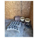 Ceramic planters and landscape blocks,