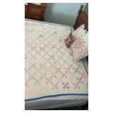 Handmade baby quilt with Crosstitch pillows and