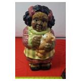 BHP NY Ceramic Girl with Teddy Bear Cookie Jar.