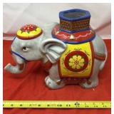 Vintage Ceramic Elephant Cookie Jar from David