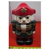 Nutcracker Cookie Jar. Chip on Nose