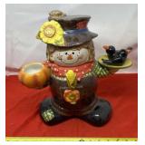 Cracker Barrel Scare Crow Cookie Jar. Comes with